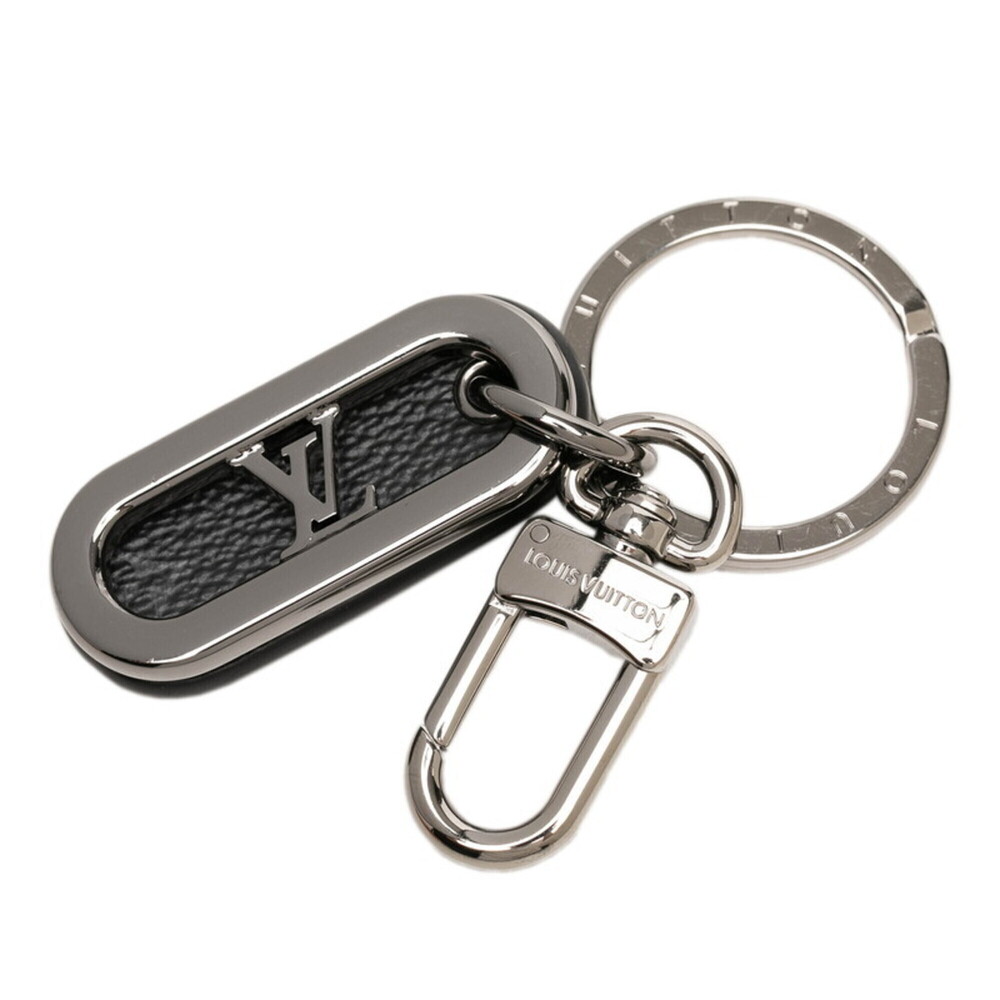 Louis Vuitton Monogram Eclipse LV Signature Chain Keychain Keyring M00927 Bla...